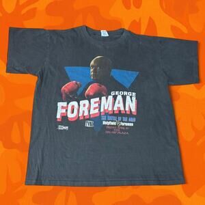 vintage 1991 George Foreman "The Battle of the Ages" t-shirt